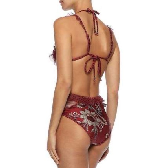 Zimmermann ruffle trim swimsuit AU 0 - Picture 4 of 10